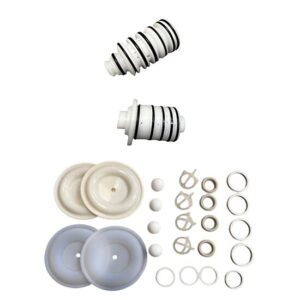UNITOR AEROFLOW DOUBLE DIAPHRAGM PUMP 1 INCH PP - COMPLETE SERVICE KIT (AIR & FLUID SIDE)