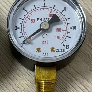 PRESSURE GAUGE 1/8", 0 - 12 BARG
