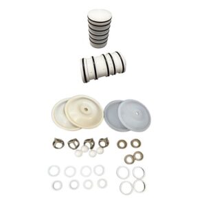 UNITOR AEROFLOW DOUBLE DIAPHRAGM PUMP 1/2 INCH PP - COMPLETE SERVICE KIT (AIR & FLUID SIDE)