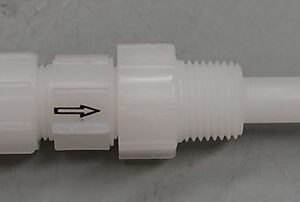 PVDF INJECTION VALVE 6X4MM R1/2
