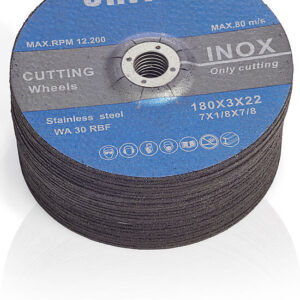 GRINDING DISCS INOX 230X6X22, 10 PCS