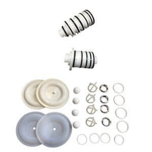 UNITOR AEROFLOW DOUBLE DIAPHRAGM PUMP 1 INCH ALU - COMPLETE SERVICE KIT (AIR & FLUID SIDE)