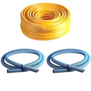 UNITOR AEROFLOW DOUBLE DIAPHRAGM PUMP 2 INCH SS / ALU - FLUID & AIR HOSE KIT